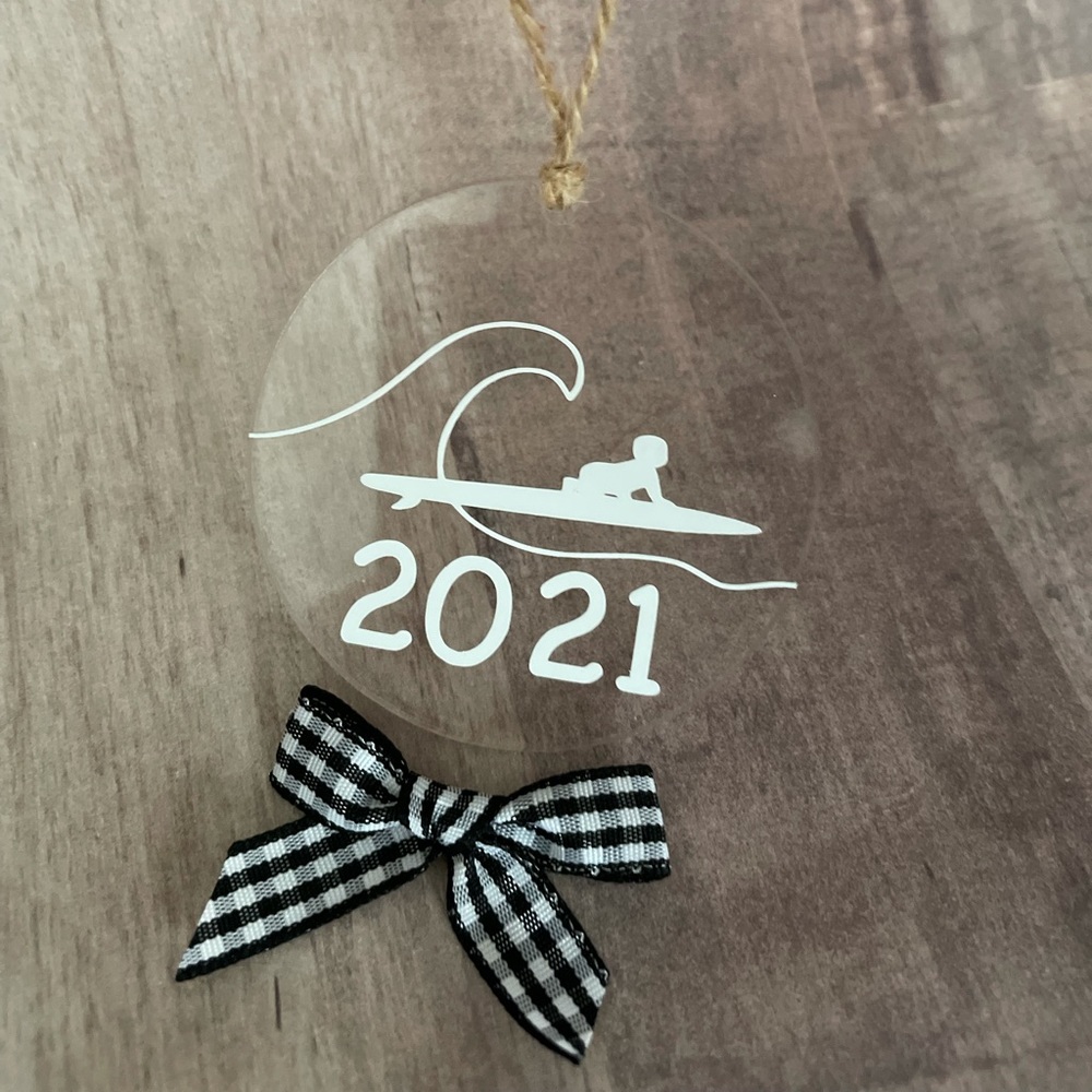 Baby on board Christmas ornament 2021